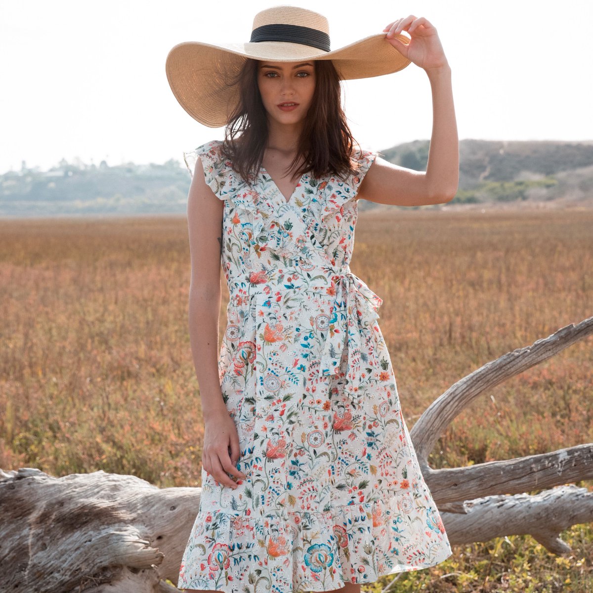 AdelynRae's tweet photo. Feel your best self in the feminine and playful eyelet wrap dress 🌸#summercollection https://t.co/y8ydkuOwhr https://t.co/1HA2jkBhTZ