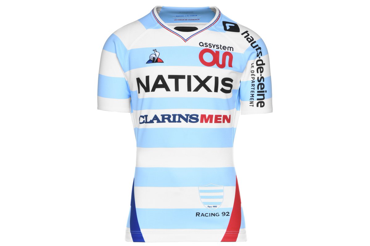 Maillot De Rugby De Match Du Racing Saison 2018/2019 Taille L Neuf