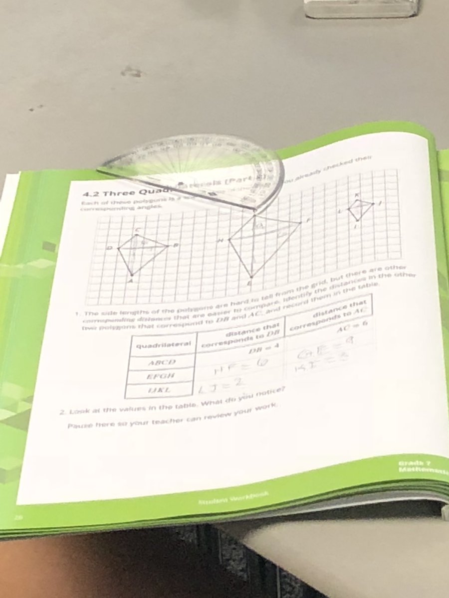shandua_ellis's tweet photo. 7-1 diving deep into the new math curriculum @eastcarymiddle - Essential Question: How can a scale be used to make a copy? Mr. Greene helps students develop their reasoning skills around scaling quadrilaterals. #mathrigor https://t.co/jxwaW0zNzP