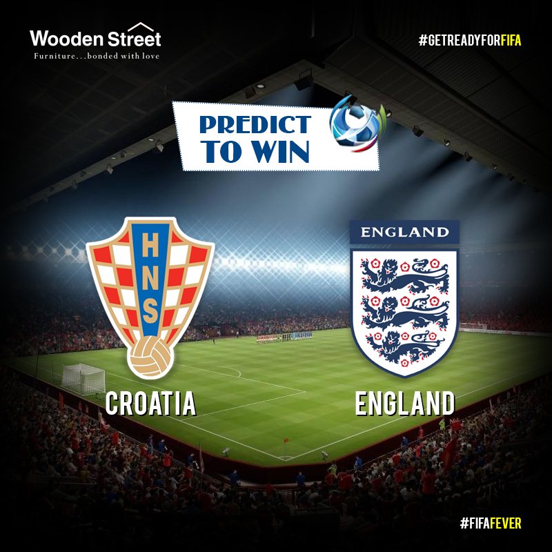 Wooden_street's tweet image. ✨#ContestAlert #Predict2Win✨

Predict who will win Today in Semi-Finals.

👉 Croatia vs England 👈

Terms and Condition:
1. Like the Page.
2. Like &amp;amp; Comment with your Answer in the Comment Box.

🏆 #GetReadyForFifa #FifaFever #FifaWorldCup