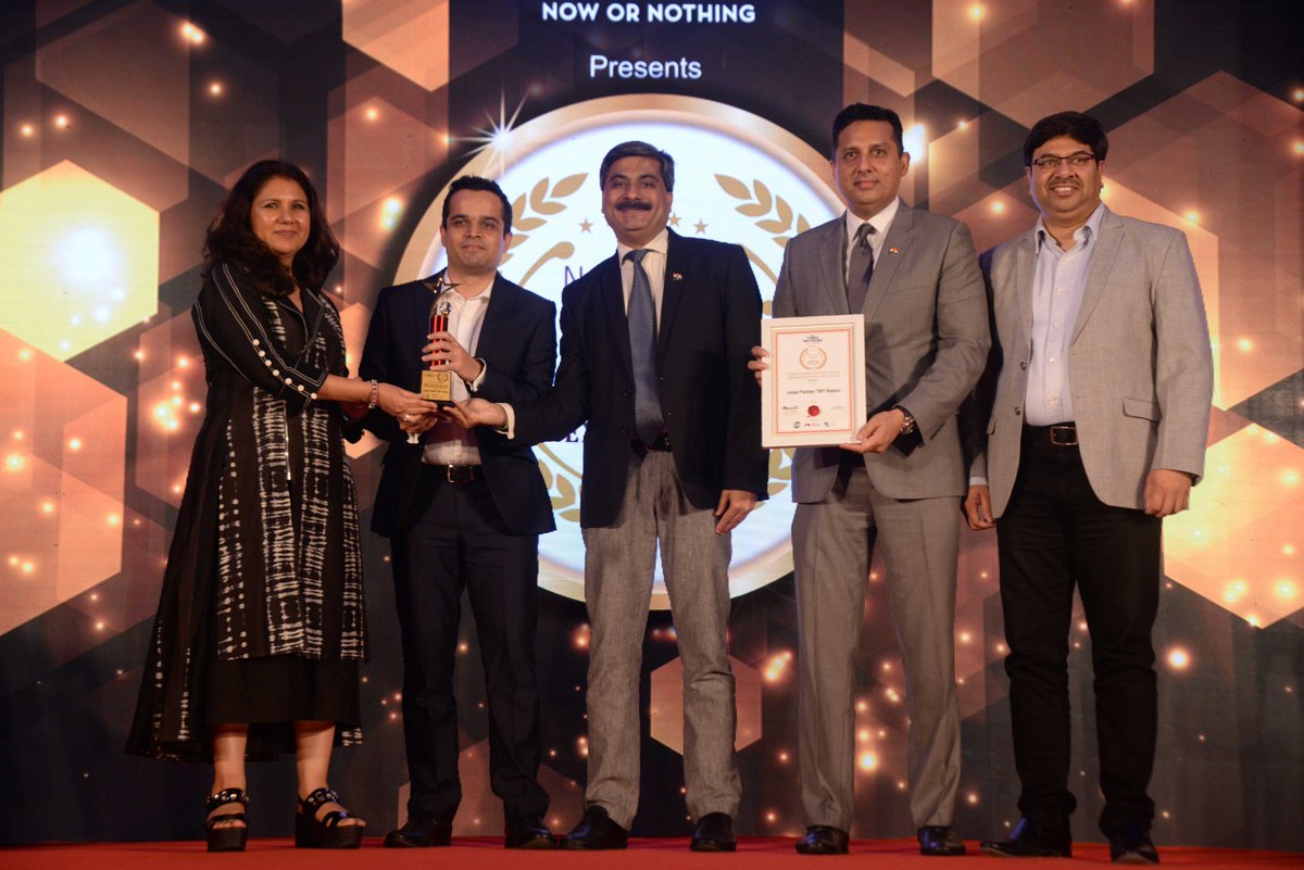 JindalPanther's tweet photo. Jindal Panther TMT Rebars has won the National Award for Marketing Excellence in construction and real estate sector at a glittering ceremony held in Mumbai on 5th of July. The event was organized by World Marketing Congress.
#RoarWithPanther. @MPNaveenJindal @JSPLCorporate https://t.co/z1NELCX7cN