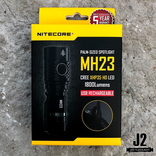 J2ledflashlight's tweet image. Nitecore MH23 is a high performance rechargeable pocket search light bursting with 1800 lumens in a compact size.
For more info, see here : j2ledflashlight.com/products/nitec…