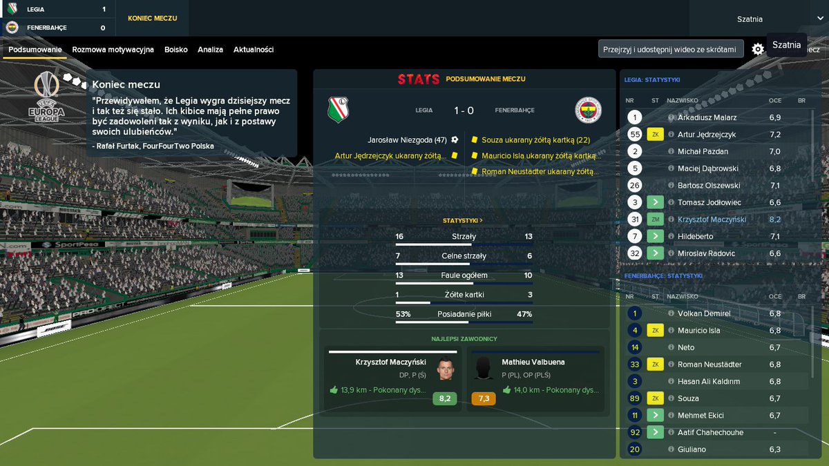 FutbolwKapciach's tweet photo. Taki mój komentarz do wczorajszego meczu, skromne 1-0 cieszy i to mocno #CORLEG #FM18 @peesteCOM @GrOcALs https://t.co/XVwce6jbep