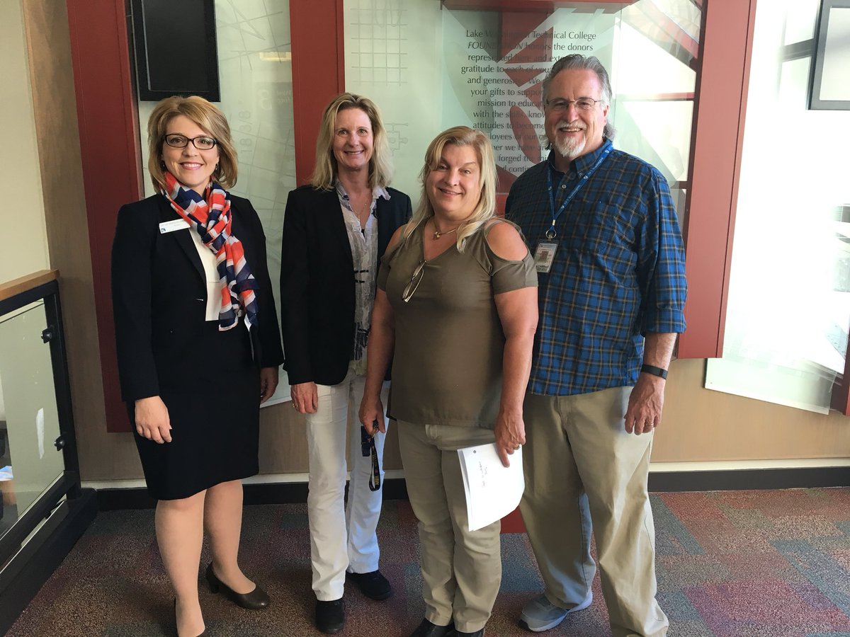 Thank you @senpattykuderer for visiting <a href="/TheLWTech/">LWTech</a> and meeting with <a href="/LWTechPrez/">Amy Morrison, Ed.D.</a> today. We are excited to have you here!
