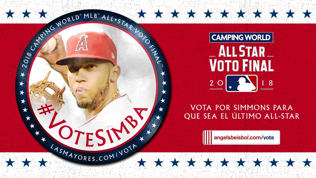 AngelsBeisbol's tweet photo. ¡Estamos a menos de tres horas de la conclusión del #VotoFinal!
¡Sigan votando por @Andrelton!
#VoteSimba ⏩ https://t.co/Hu73iIGUHW
#AngelsBéisbol https://t.co/pQG2NSvwNh
