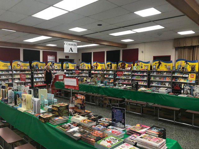 swhsmustangs's tweet photo. What a better way to spend summer than with a good book or two? Summer Book Fair is being held this week at EHMIS in Cafe A. Wednesday 1:00 - 3:00 PM and 5:00-7:00 PM. Thursday 10:00AM-12:00PM.
#vikingsma #wmponies #phpackers #BaresvilleElem
#swexcellence https://t.co/4wQLUisXxL