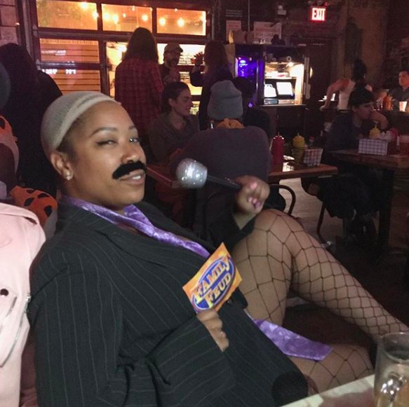 last halloween i debuted my best costume ever. i had two big anxiety attacks before coming to the point of taking this pic & my chest was tight all night.