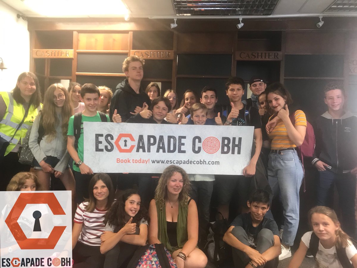 A warm welcome to these lovely French students who visited us this afternoon. Escapadecobh.com #escaperoom #travelireland #frenchstudents #teambuilding #cobh