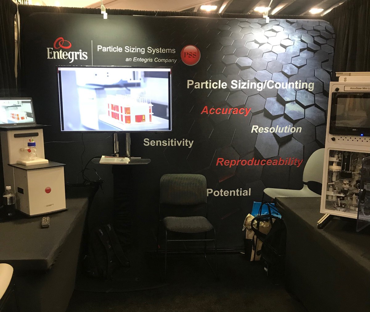 Entegris's tweet image. See us at booth 1008 in South Hall to learn more about #particlesizing instrumentation for liquid applications in both #semiconductor &amp;amp; #lifescience industries. #PSSNicomp #Entegris #advancednode @SEMIconex
