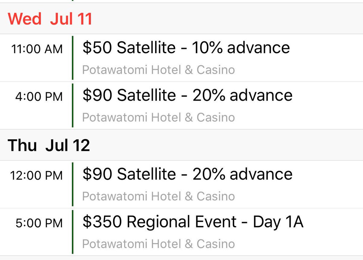 msptpoker's tweet photo. #MSPTcrew is on the road!
Heading to Potawatomi Casino
Milwaukee, Wisconsin
@paysbigpoker
$350 Regional Event
Last years tournament drew 1,658 creating nearly $500,000 prize pool!
#canyoufeelit https://t.co/Rtn1G7po4n