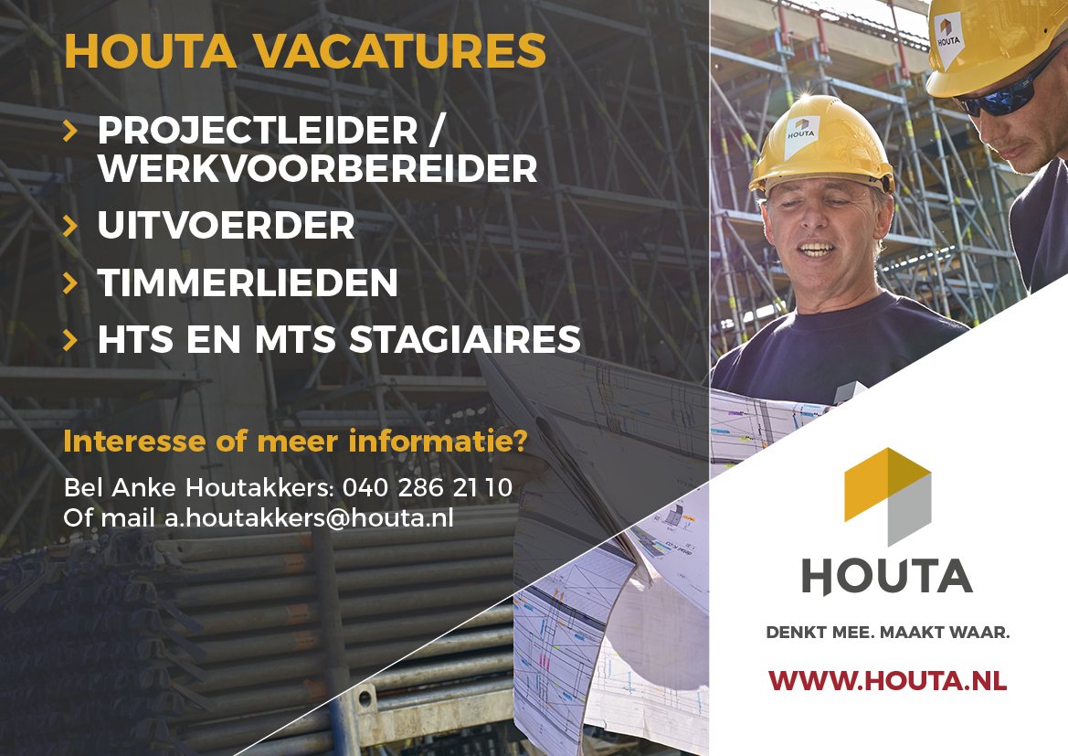 Bouw aan je carrière bij Houta!
Houta houdt van bouwen. Aan splinternieuwe en bestaande projecten, aan partnerships én aan carrières. Misschien ook aan jouw carrière? Wij hebben momenteel ter uitbreiding plaats voor de diverse professionals. Kom jij ons versterken?
