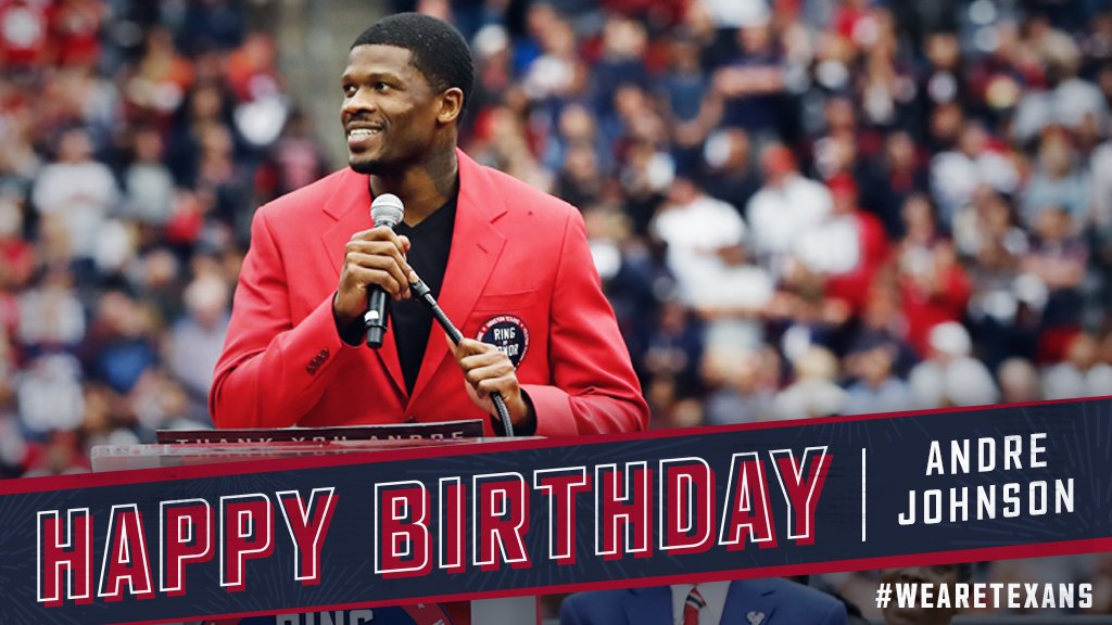  8 0 !  to help us wish Andre Johnson a happy birthday! 