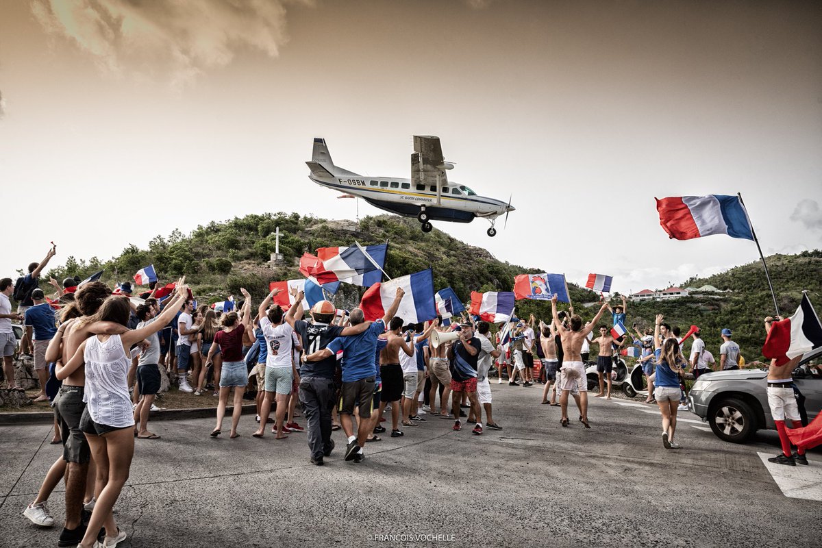 StBarthCommuter's tweet photo. A big thank you to Francois Vochelle Photography for this beautiful picture 😀 ! 
FIFA World Cup 2018 - France reach the final 😀 !! https://t.co/z2QQ4wpeun