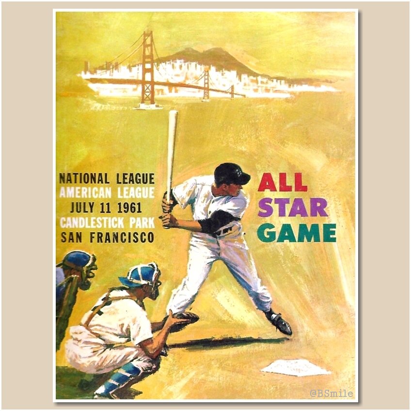 Baseball by BSmile on Twitter "1961 Baseball AllStar Game Program