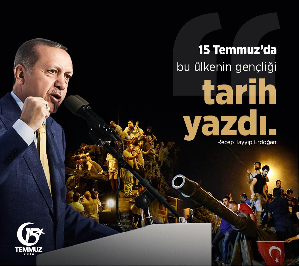 15 Temmuz, tankın tüfeğin değil, halkın zaferi olmuştur. Bu zaferin en büyük kazanımı ise demokrasi olmuştur.
#DemokrasimizeSahipÇıktık