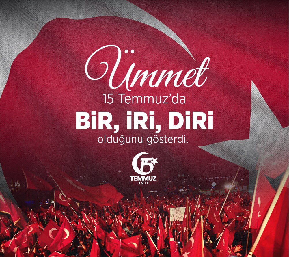 Karanlık geceyi aydınlatan millet iradesiydi.
#DemokrasimizeSahipÇıktık