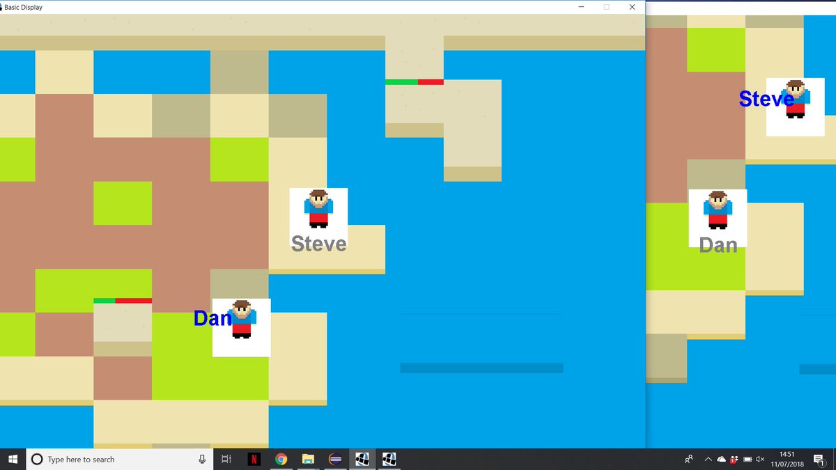 cd_gamesdev's tweet photo. This is a 2D Game Engine I've been building in Java using LWJGL 2.9 and Slick Utils. The graphics processing is derived from a tutorial by @ThinMatrix. It can also support multiple worlds at the same time and multiplayer - without needing a central server to store accounts on https://t.co/7QLzX0E7GG