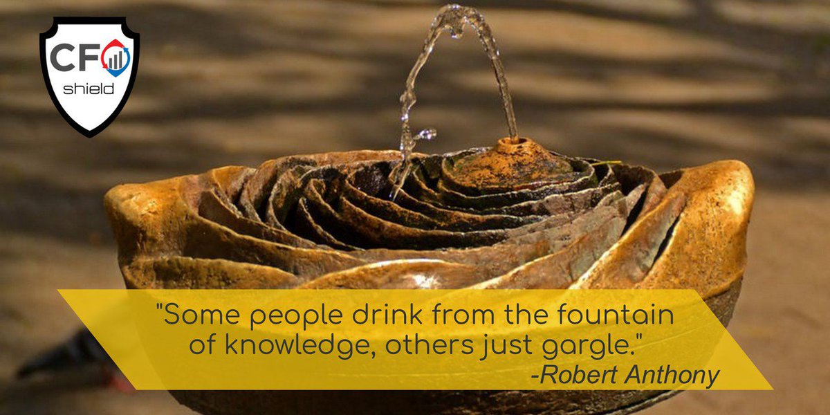 CFOshield's tweet photo. Think and digest your knowledge, otherwise it is not meaningful.  #CFOShield #Knowledge #QuickBooks  https://t.co/ZpYqTiIsbH https://t.co/KVnffpOUrS