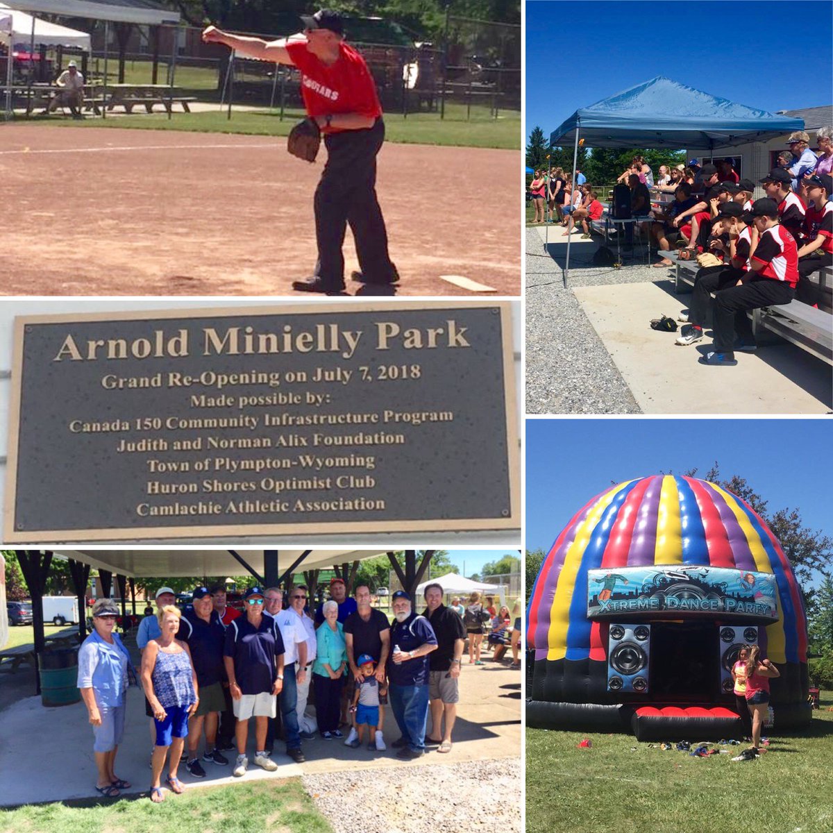 FedDevOntario's tweet photo. Congrats to @CountyofLambton on the grand re-opening of Arnold Minielly Park! ⚾️ We are proud to support local park improvements through #CIP150 🇨🇦
📸: Camlachie Athletic Association https://t.co/JiTK5ntS2y