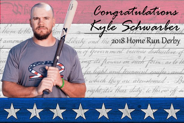 DINGERBATS's tweet photo. Big Shout out to @kschwarb12 for getting his invite to the 2018 @MLB Home Run Derby!  Looking forwarded to watching him put on a show.  #TheDingerDifference  #TeamDinger Go @Cubs Go https://t.co/IPe2iYgLn2