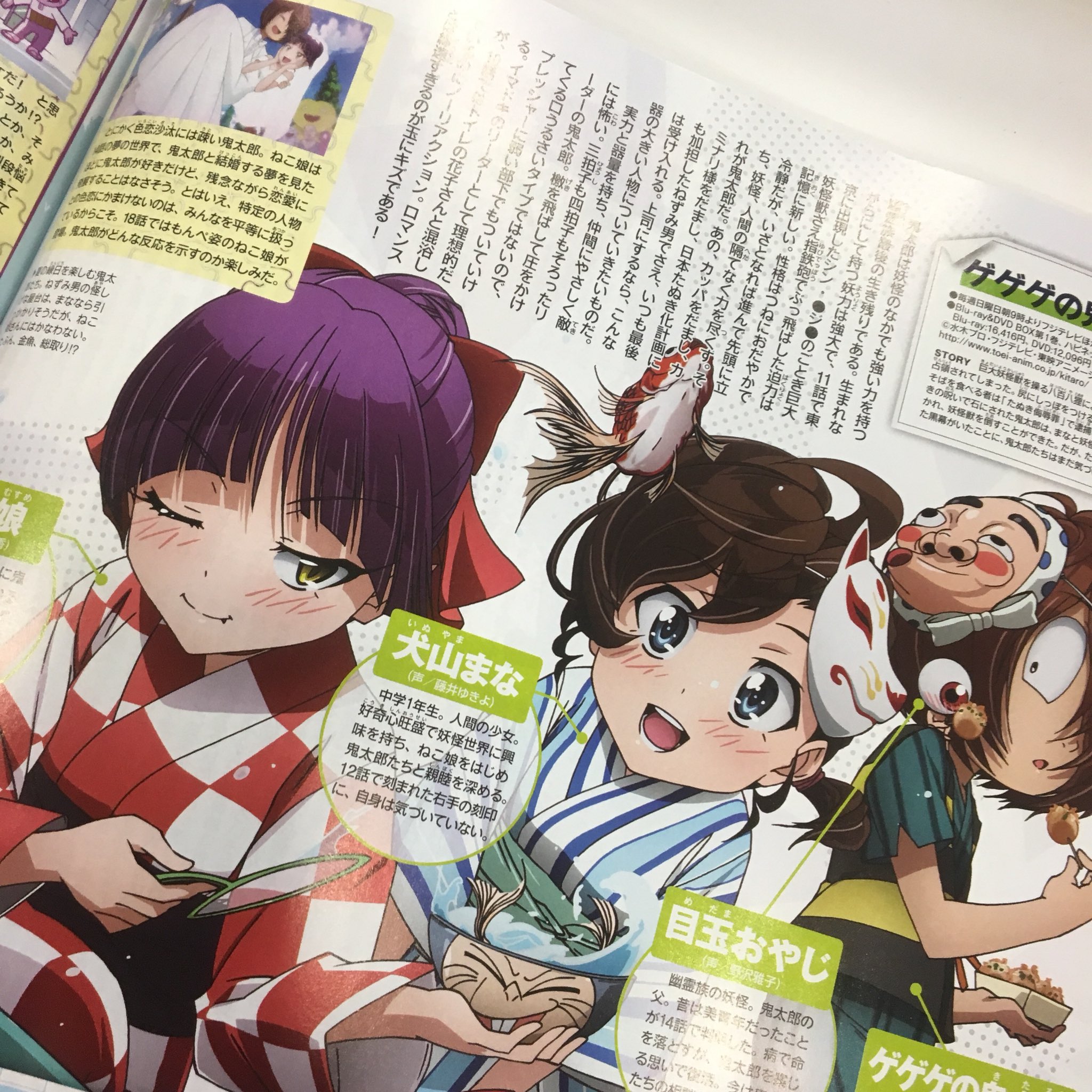 「ゲゲゲの鬼太郎」(第6期）公式 on Twitter "【雑誌掲載情報】 発売中のアニメディア8月号は夏祭りを