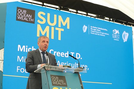 MarineInst's tweet photo. Minister Creed @creedcnw marks 16% increase in marine employment at annual #oowsummit https://t.co/I0FG0AmFXo #marine #blueeconomy @agriculture_ie https://t.co/bGQs0QCAa5