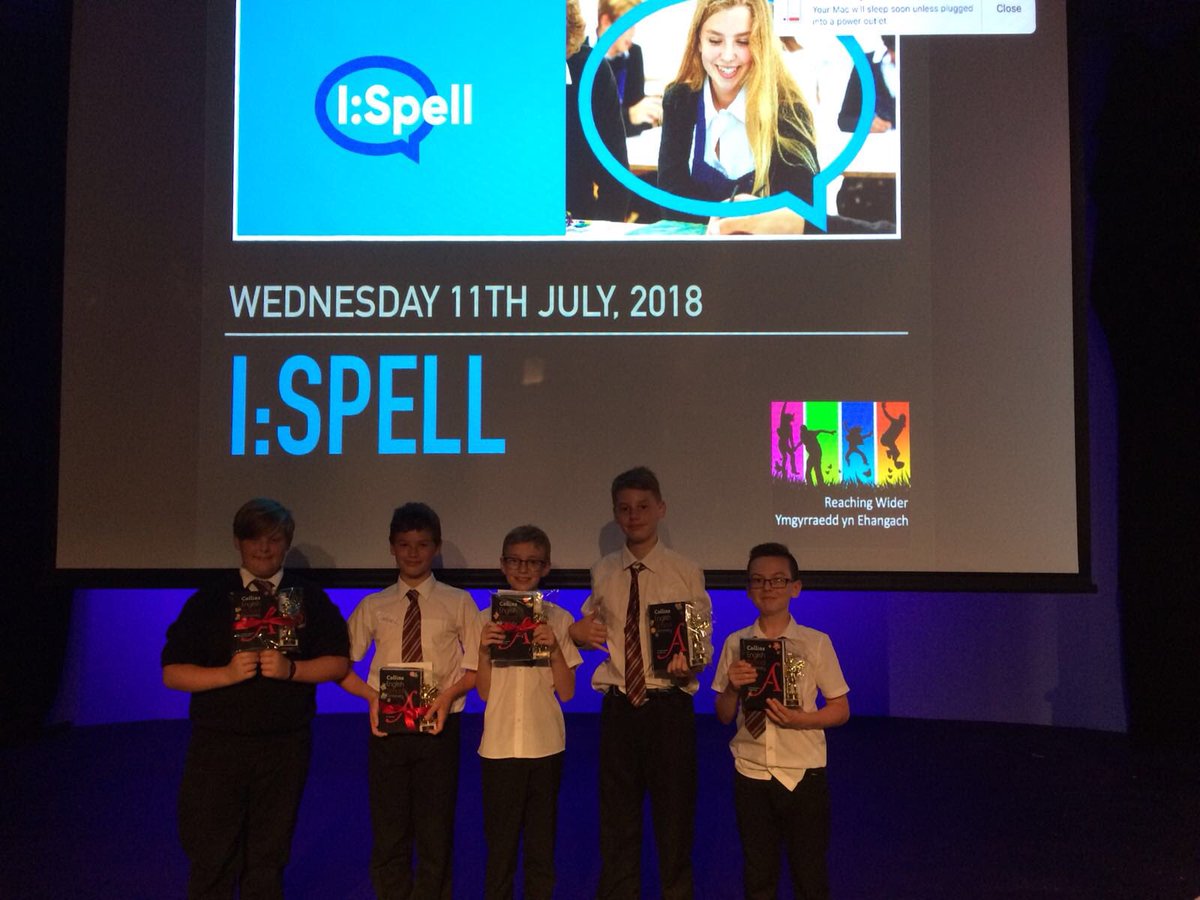 CoedcaeSchool's tweet photo. Mr Nicholas has brought it home!! We have won the UWTSD ‘ I spell’ tournament! What a win from the team: Noah, Joseph, Vaughan, Finley and Freddie! Truly outstanding! Da iawn! https://t.co/NFnP4IYguZ