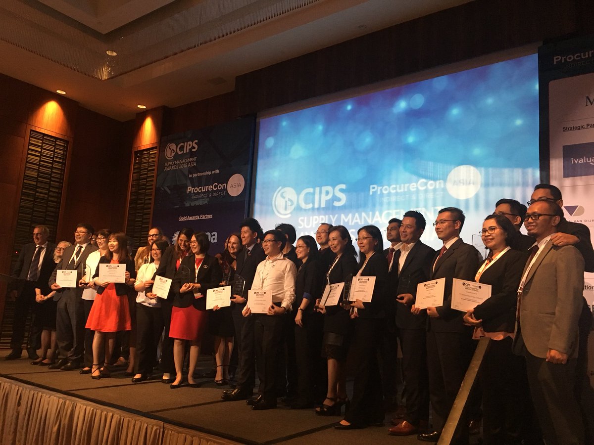 Congratulations to all the winners at CIPS Supply Management Awards Asia 2018 #PCAsia #CIPS #procurement #procureconasia #procurecon