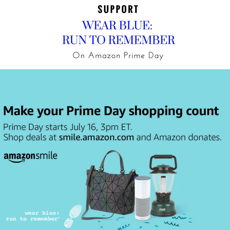 wbr2r's tweet photo. Support @wbr2r with your Amazon purchases by selecting #wearblue as your Amazon Smiles charity. Amazon Prime day is July 16-17th so don't forget to add wear blue as your charity of choice. Thank you for your supporting wear blue! families. #wearblueruntoremember #amazonprimeday https://t.co/4ij1btTXZv