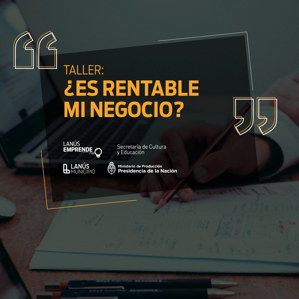 Si sos emprendedor o tenés en mente lanzar tu propio negocio, no te pierdas esta oportunidad. Te esperamos el jueves 12 de julio de 15 a 18 en la  Casa de la Cultura (Sarmiento 1713, Lanús Este). Inscribite previamente a través del siguiente link: goo.gl/XvSqQk