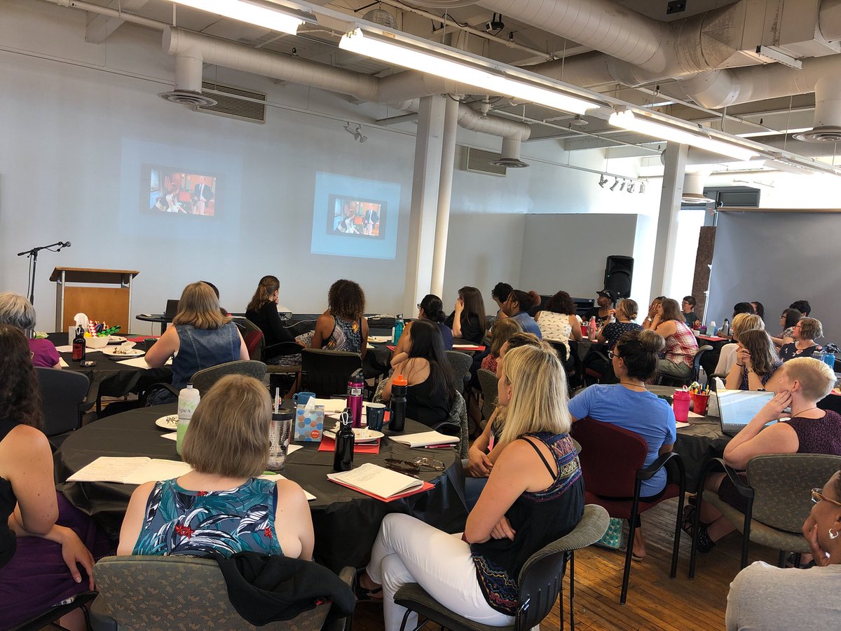 irrppuic's tweet photo. Day 3 of advancing racial justice in schools workshops with #CrystalLaura talking about the #schooltoprison pipeline #SEW2018 https://t.co/J4QiyqTOM1