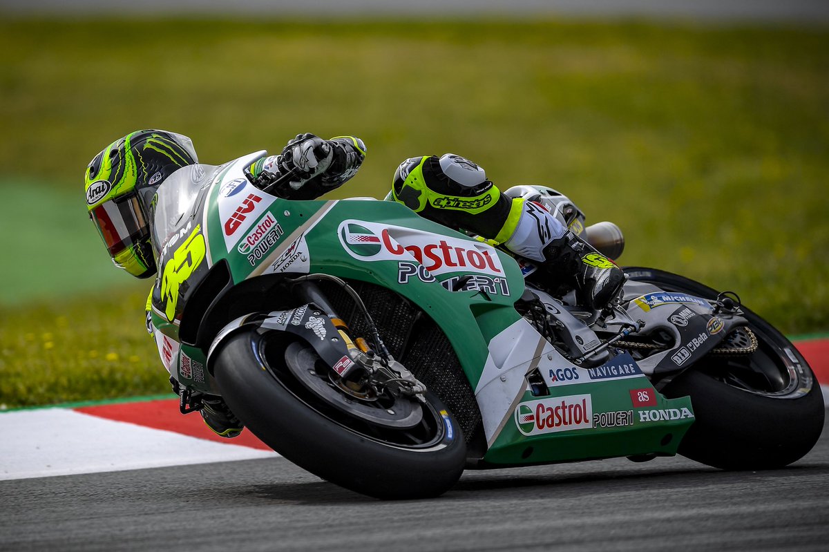 Castrol's tweet photo. #WednesdayWisdom for the #GermanGP at @Sachsenring_de this weekend‼️💪

Shortest circuit on the calendar ✅
10/13 corners left handers ✅
Longest straight 700m ✅
Lap record 1m20.336s ✅
Are we excited⁉️ ✅

Bring it home @calcrutchlow &amp; @LCRHondaTeam ! 👊 https://t.co/jLY0rNe2xS
