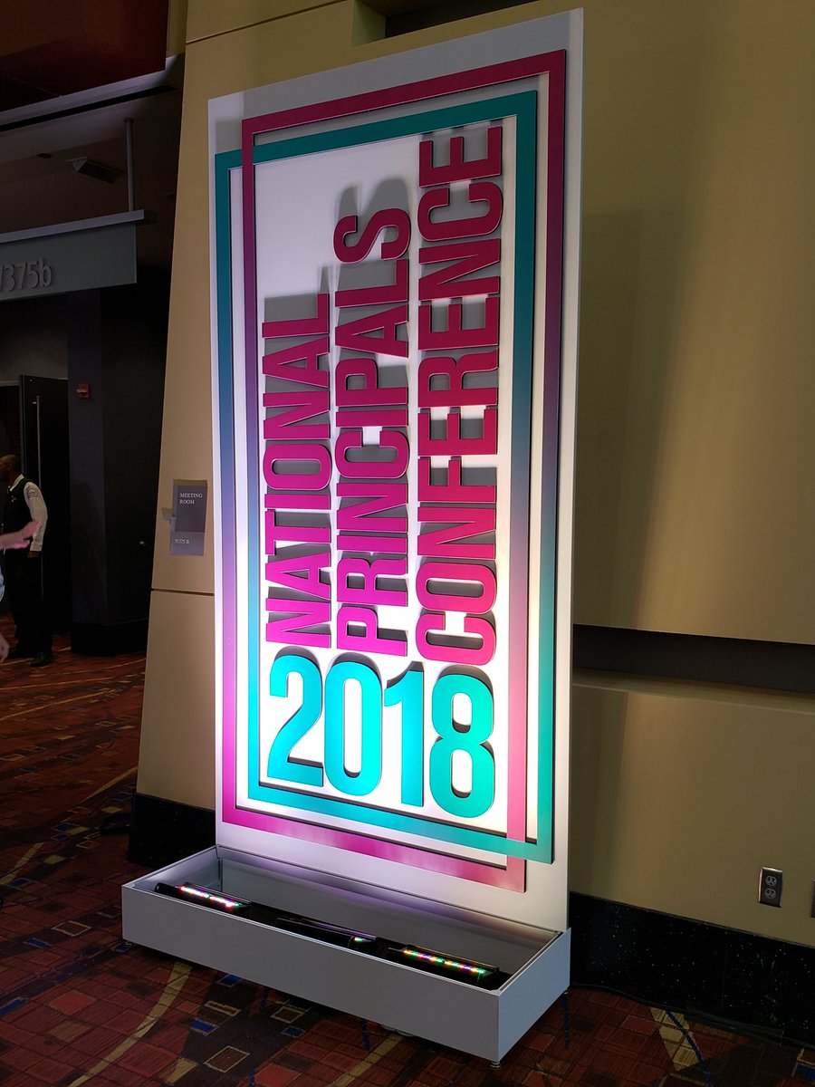 KSPrincipals's tweet photo. In Chicago, getting ready for the opening keynote. Great attendance and energy! #NPC18 https://t.co/73LgiuNNih