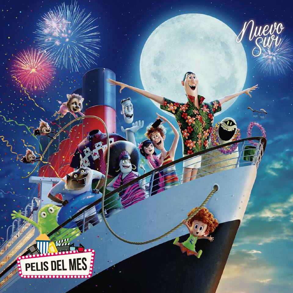 Hotel Transilvania 3 ¡ESTRENO 12 JULIO! Únete a nuestra familia de monstruos favorita cuando se embarcan en un crucero de lujo para que Drac pueda gozar unas vacaciones de verano y dar vacaciones a todos los demás en el hotel. #PelisDelMes #Cinepolis #NuevoSur