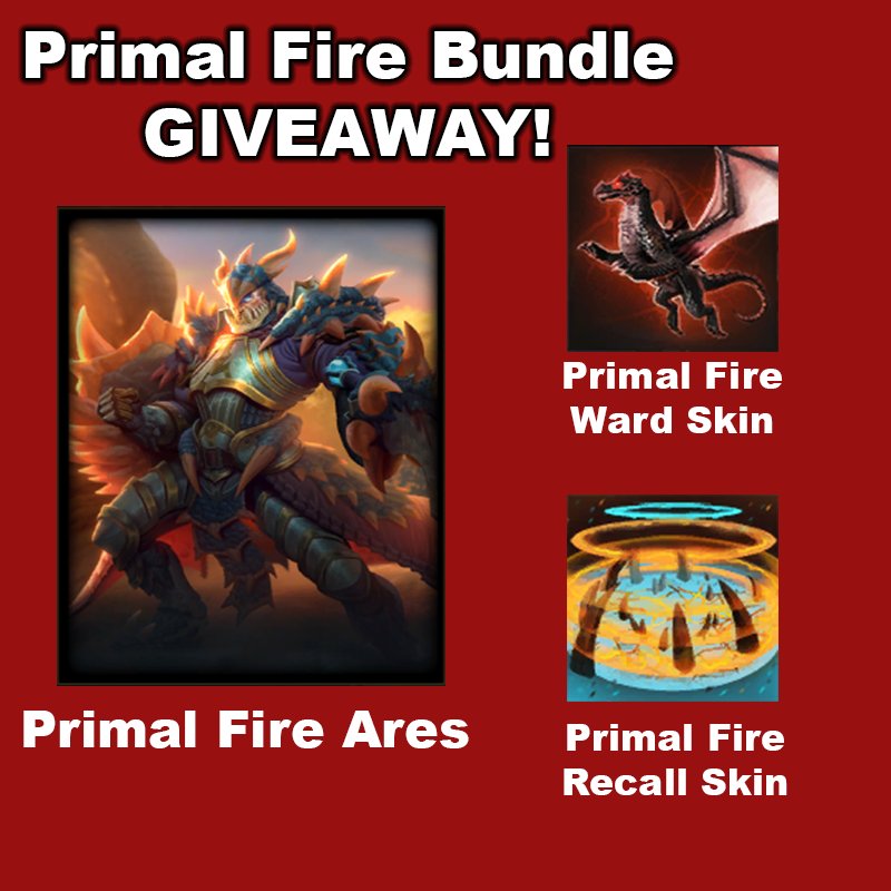 Tigress_X's tweet photo. ALL PLATFORMS SMITE GIVEAWAY! Primal Fire BUNDLE! Retweet and Follow to enter! 

I also do giveaways in my discord channel: https://t.co/qb8WtlvoyG

#smite #giveaway https://t.co/HTzOctdzrr