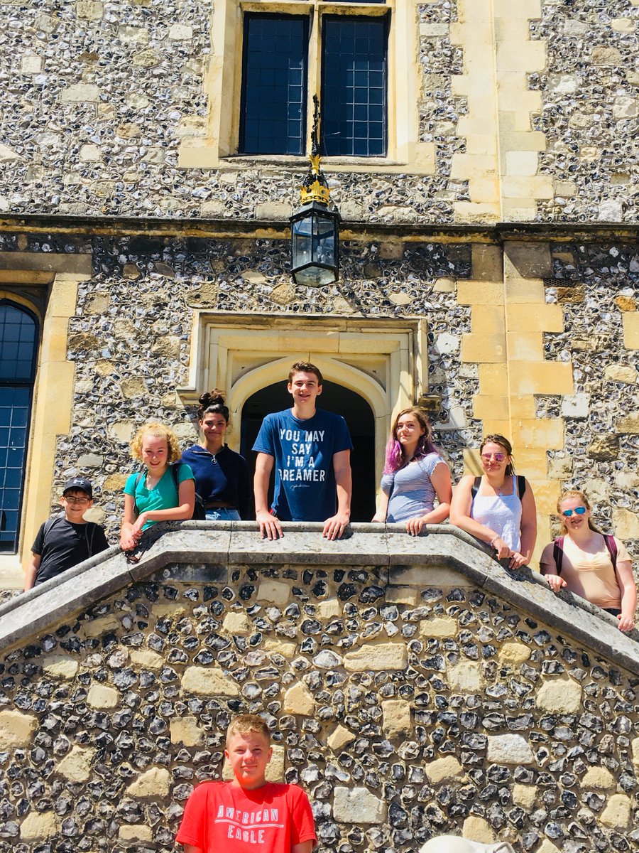 AustinPrep's tweet photo. @AustinPrep middle-schoolers "get medieval"at King Arthur’s Round Table in Winchester 🇬🇧 #isca2018 #goexplore @iscaschools https://t.co/3n6XQnr9pk