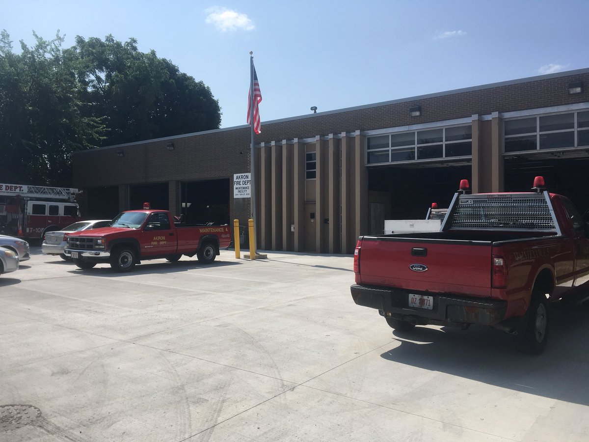 Some of the hardest workers!  Keeping fire equipment, med units, and other fire vechicles on the road and in service!  Thank you! #IAFF330 #HeyAkron