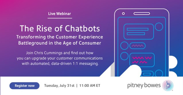 ChrisMBeaton's tweet photo. Join customer engagement expert Chris Cummings who will share some best practices for starting your customer journey in today’s world with an eye on tomorrow #Chatbots #Digital #CX #CustEng https://t.co/KH2rFIm2ot #PBemp https://t.co/OCekqnmrQQ