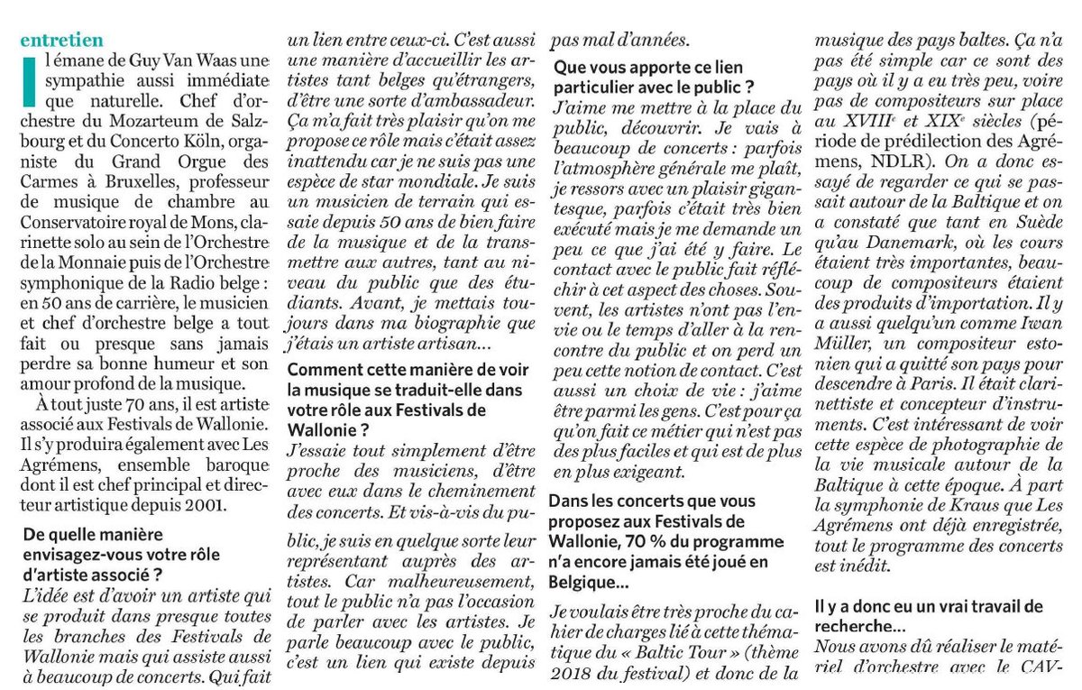 " Avant je mettais tou
jours dans ma biographie que
j étais un artiste artisan..." Merci  <a href="/gmoury/">Gaëlle Moury</a> pour ce bel entretien avec #GuyVanWaas, à lire dans <a href="/mad_lesoir/">mad_lesoir</a> 💥