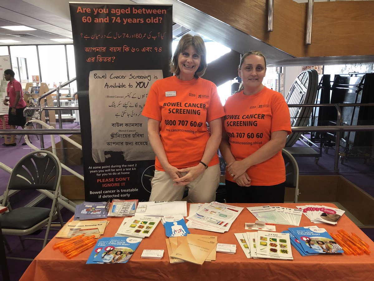 Out and about last week promoting Bowel Cancer Screening as part of Health information week. Remember prevention is better than cure & complete your screening kit. #HealthInformationWeek #HIW2018 #bowelcanceruk #beatingbowelcancer #SolihullHospital #goodhope