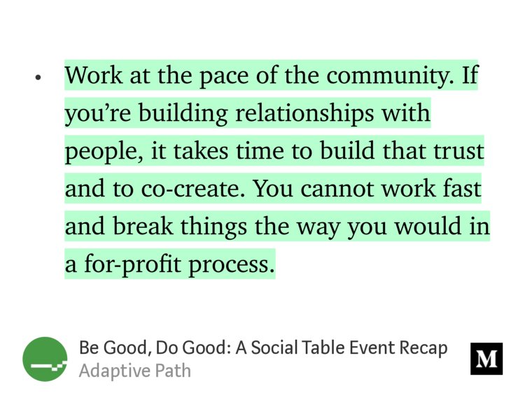 Come to Social Table TOMORROW for more tips on designing for social impact. medium.com/@adaptivepath/…