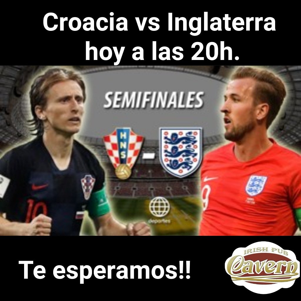 Segunda semifinal y final anticipada!!!
Os esperamos en @cavern66salamanca para disfrutar del mejor fútbol!!! #cavernesbien #futbolycerveza #croaciavsinglaterra