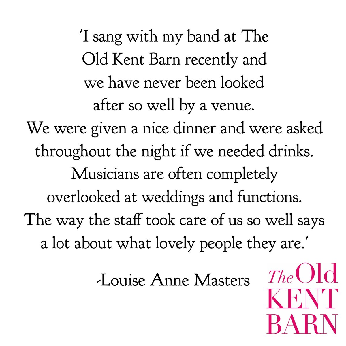 theoldkentbarn's tweet photo. We are really passionate that everyone is looked after at the barn, from our couples, to our guests and our suppliers. We welcome all suppliers and hope they enjoy their time at the barn 😊💕 #lovewhatyoudo #lovewhatwedo #mondaymotivation #theoldkentbarn #tokb https://t.co/zqdQCwnJU6