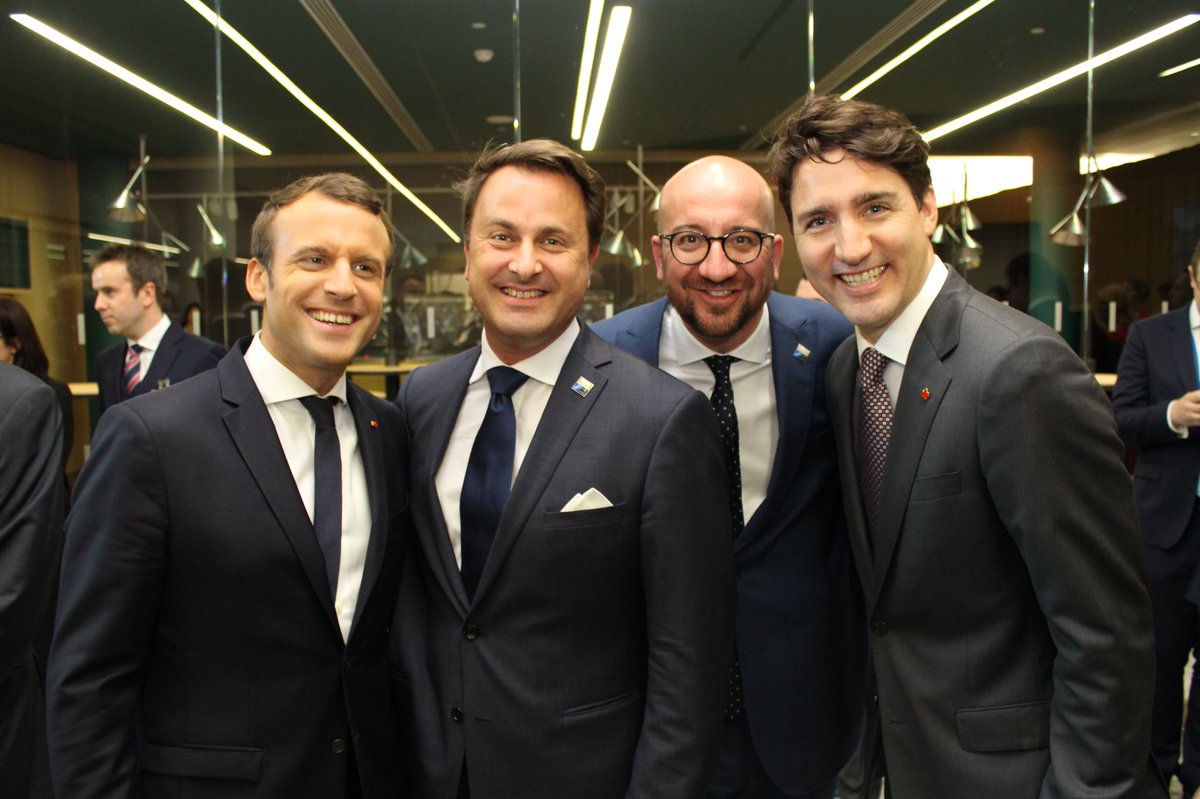 Xavier_Bettel's tweet photo. One year later, same place, same team https://t.co/mInAGKgM9L