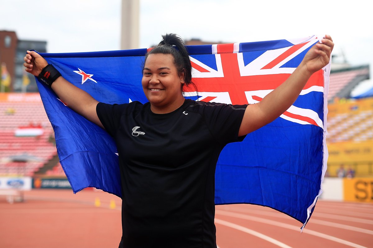 New Zealand 🇳🇿 has yet another global champion in the shot put. 16 years after Adams won 🥇 at the '02 U20 #IAAFworlds, Maddison-Lee Wesche followed suit in a superb conclusion to the final in Tampere 🇫🇮!

Full report of the women's shot put final ➡️ goo.gl/LCLuZJ