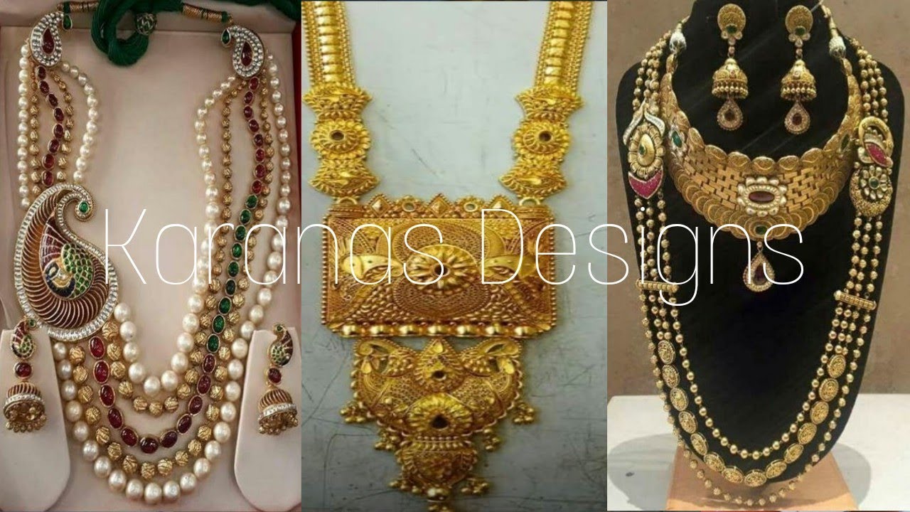 Latest gold haram hotsell designs 2018 with weight