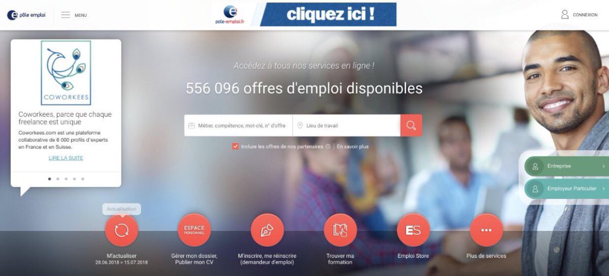 cafe_freelance's tweet photo. Être en recherche d'emploi est aussi l'occasion d'essayer de nouvelles formes de travail comme le #freelancing! Si vous êtes inscrits sur @pole_emploi, venez décrocher des missions gratuitement sur https://t.co/8o2ptQxtzi! https://t.co/uqaeuMiQ4s