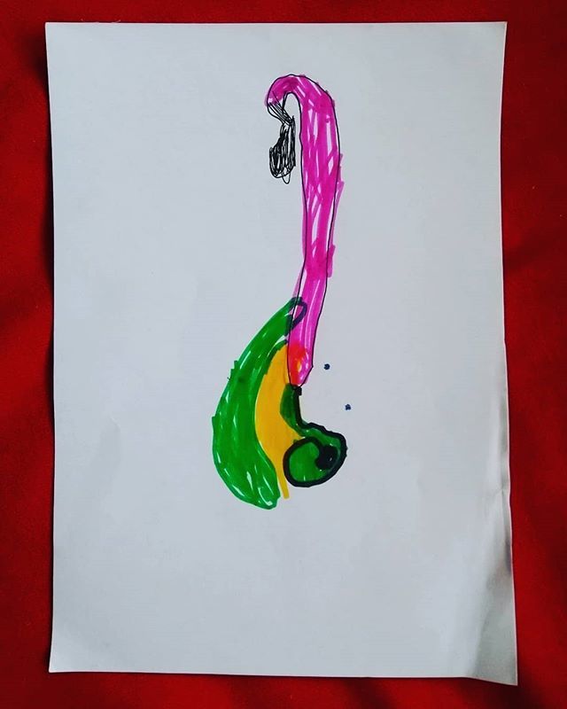 ift.tt/2ullEnJ Last week my cousin's son came to one of my gigs and did this wonderful Dalí-esque drawing of my upright bass! 😍 Going straight up on my bedroom wall!