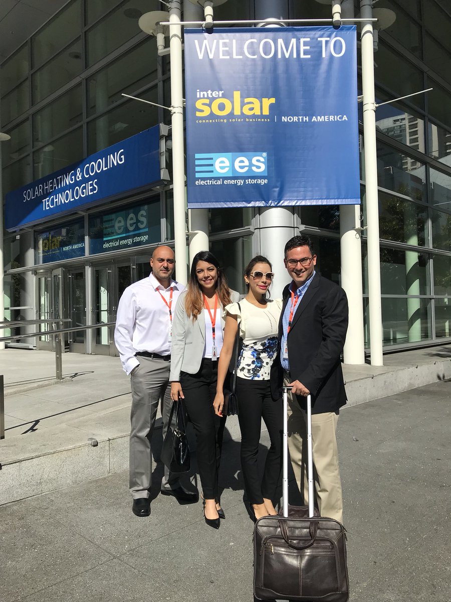 SwitchSolarFL's tweet photo. Switch Solar presents at Intersolar 2018 in San Francisco to continue bringing innovation to Florida, Solar + Storage . #intersolarNA &amp; #essNA .More efficient power, better energy solution for commercial and residential installations. @Intersolar @SwitchSolarFL https://t.co/StnnnDn2BM