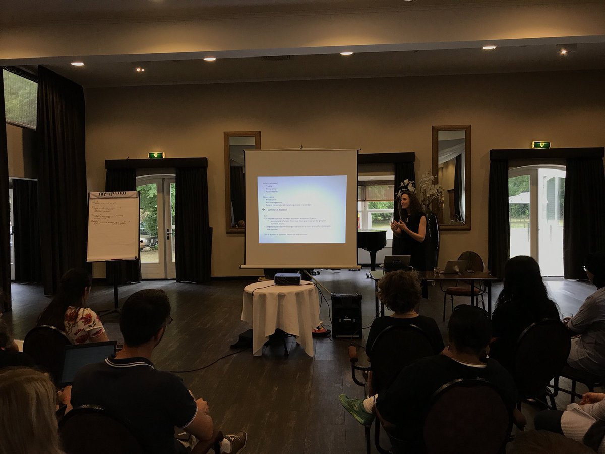 sedyst's tweet photo. Afternoon session at the Interdisciplinary Summer School on Privacy with Lina Dencik @LinaDencik going “Beyond Data-Centrism: Studying Algorithms in Context”
#ISP2018 https://t.co/QDzqmi4VCR